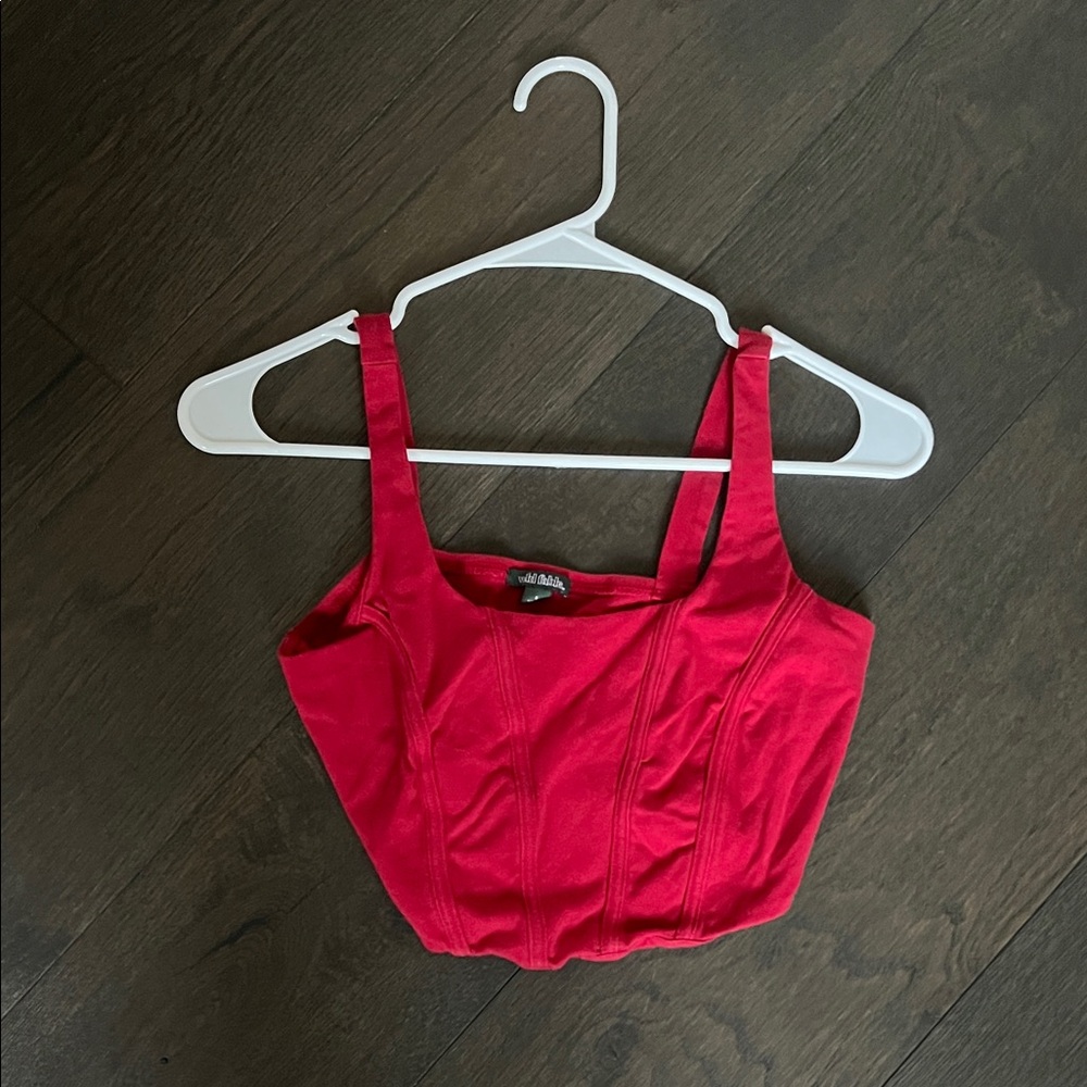 Wild Fable Bold Red Crop Top